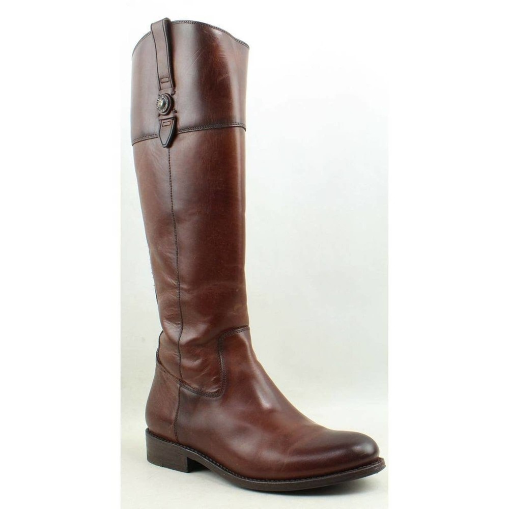 Frye Chestnut Leather Knee-High Boots
